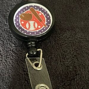 Baseball Themed Badge Reel